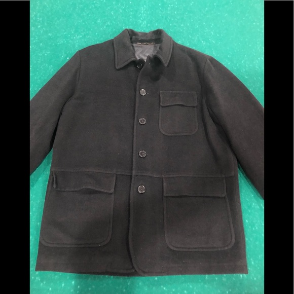 Men’s Black Wool Coat